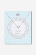 Topshop Cancer Horoscope Ditsy Necklace