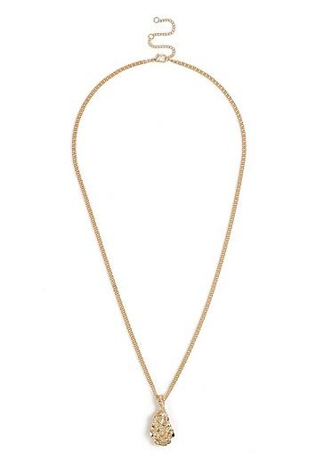 Topshop *textured Charm Long Rope Necklace