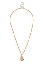 Topshop *textured Charm Long Rope Necklace