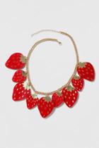 Topshop Strawberry Collar Necklace