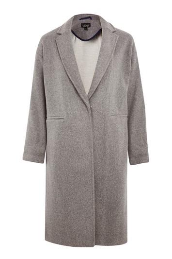 Topshop Bonded Knit Chuck Duster Coat