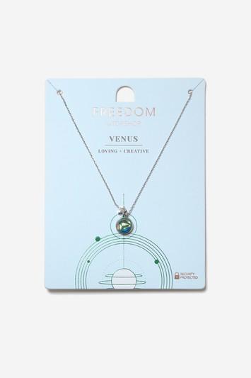 Topshop Venus Ruling Planet Ditsy Necklace