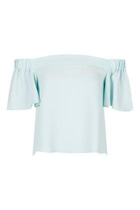 Topshop Tall Stuctured Bardot Top