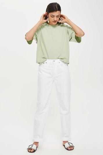 Topshop White New Boyfriend Jeans