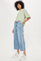 Topshop Petite Side Stripe Crop Jeans