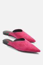 Topshop Pink Kilo Pointed Mules