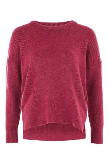 Topshop Petite Pointelle Rib Boxy Jumper