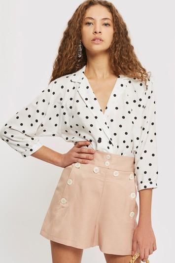 Topshop Button Shorts