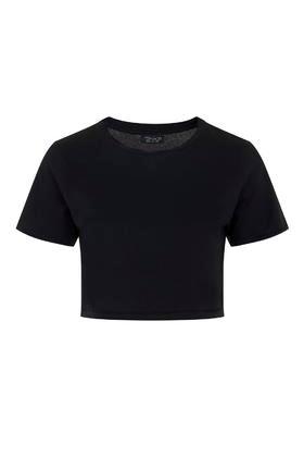 Topshop Cropped Super-soft Jersey Tee