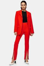 *red Skinny Trousers By Topshop Boutique