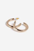 Topshop *gold Thick Hoops