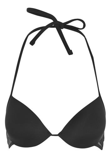 Topshop Wide Mesh Plunge Bikini Top