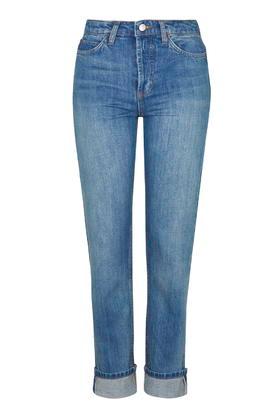 Topshop Moto Premium Selvedge Straight Leg Jeans