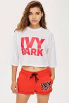 Topshop Active Mesh Logo T-shirt By Ivy Park