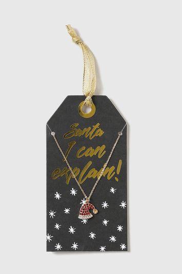 Topshop Christmas Santa Necklace