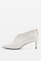 Topshop Jamelia Zip Back Mid Heeled Shoe Boots