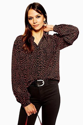 Topshop Spot Smart Shirt