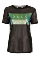 Topshop Petite Olso Holographic Tee