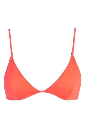 Topshop Ring Trim Triangle Bikini Top