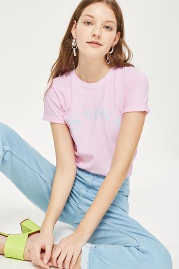 Topshop 'bon Voyage' Slogan T-shirt