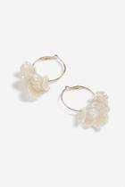 Topshop Petal Hoop Earrings