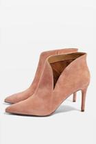 Topshop Suede Ankle Boots