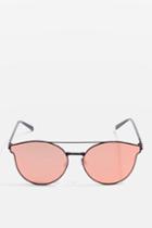 Topshop Morgane Brow Bar D-shape Sunglasses