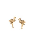 Topshop *mini Flamingo Stud Earrings By Orelia
