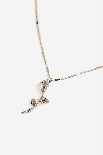 Topshop *engraved Rose Ditsy Necklace