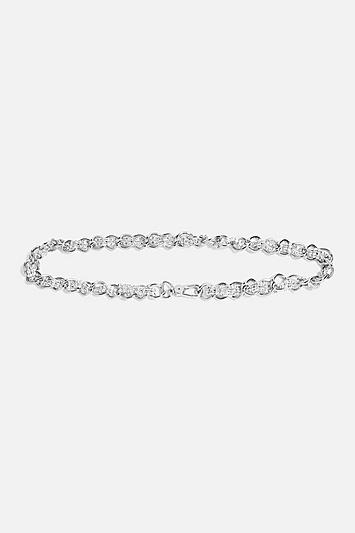 Topshop Silver Twist Diamante Belt