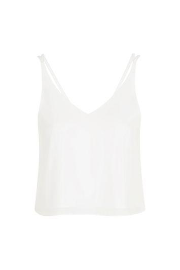 Topshop Cropped Double Strap Cami