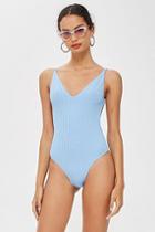 Topshop Wide Rib Swimsuit