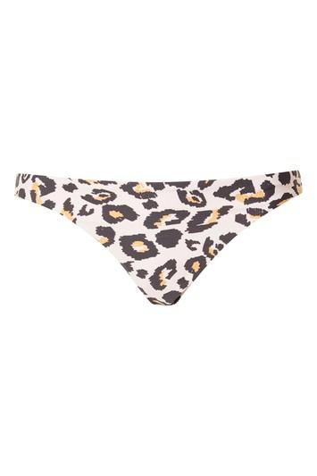Topshop *leopard Print Bikini Bottoms By Somedays Lovin'