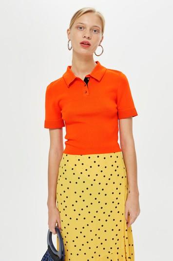 Topshop Ottoman Polo T-shirt