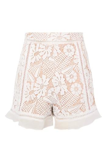 Topshop Lace Frill Shorts