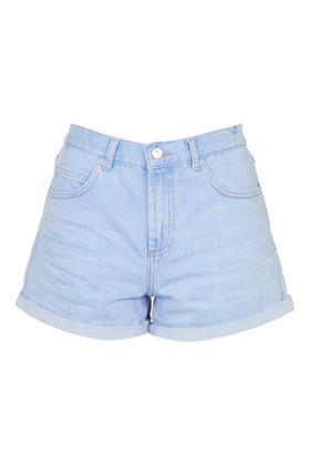 Topshop Moto Bright Blue Rose Shorts