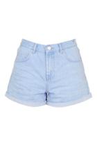 Topshop Moto Bright Blue Rose Shorts
