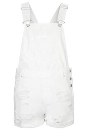 Topshop Moto Denim Short Dungarees