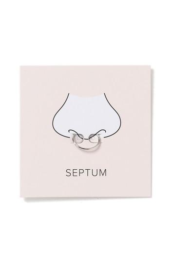 Topshop Silver Septum Ring