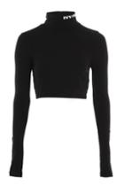 Topshop Logo Funnel Neck Top By Ivy Park