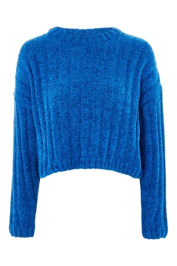 Topshop Chenille Cropped Sweater