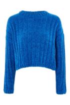 Topshop Chenille Cropped Sweater