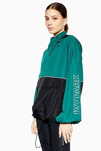 Topshop Colour Block Jacket By Ivy Park