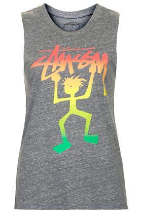 Topshop Muscle Tee By Stussy