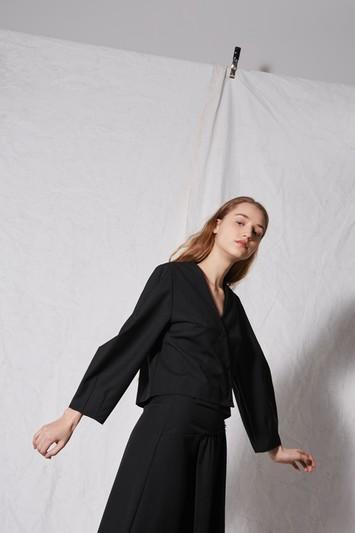 Topshop *pinstripe Wrap Top By Boutique