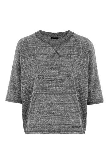 Topshop Split Back Sweatshirt By Ivy Park