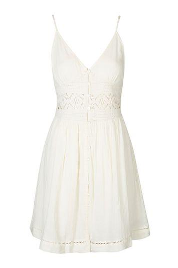 Topshop Petite Crochet Detail Sundress