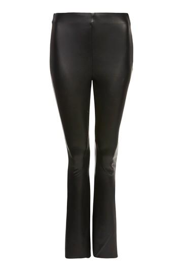Topshop Faux Leather Flare Trousers