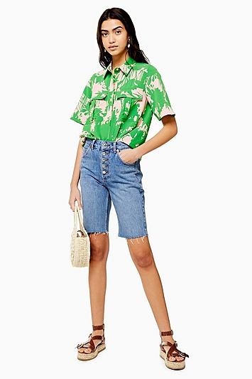 Topshop Denim Cycling Shorts