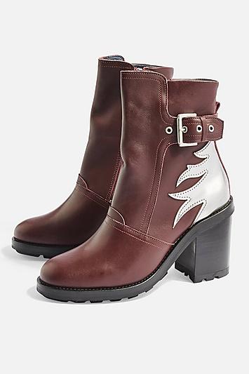 Topshop Harley Flame Hiker Boots